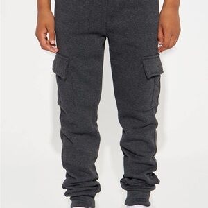 Fashion Nova Kids Dark Gray Joggers